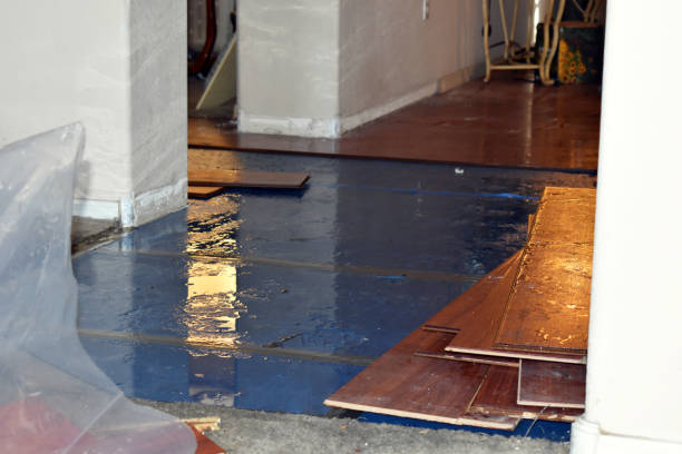 Professional Flood Cleanup technician working in Blandford, MA